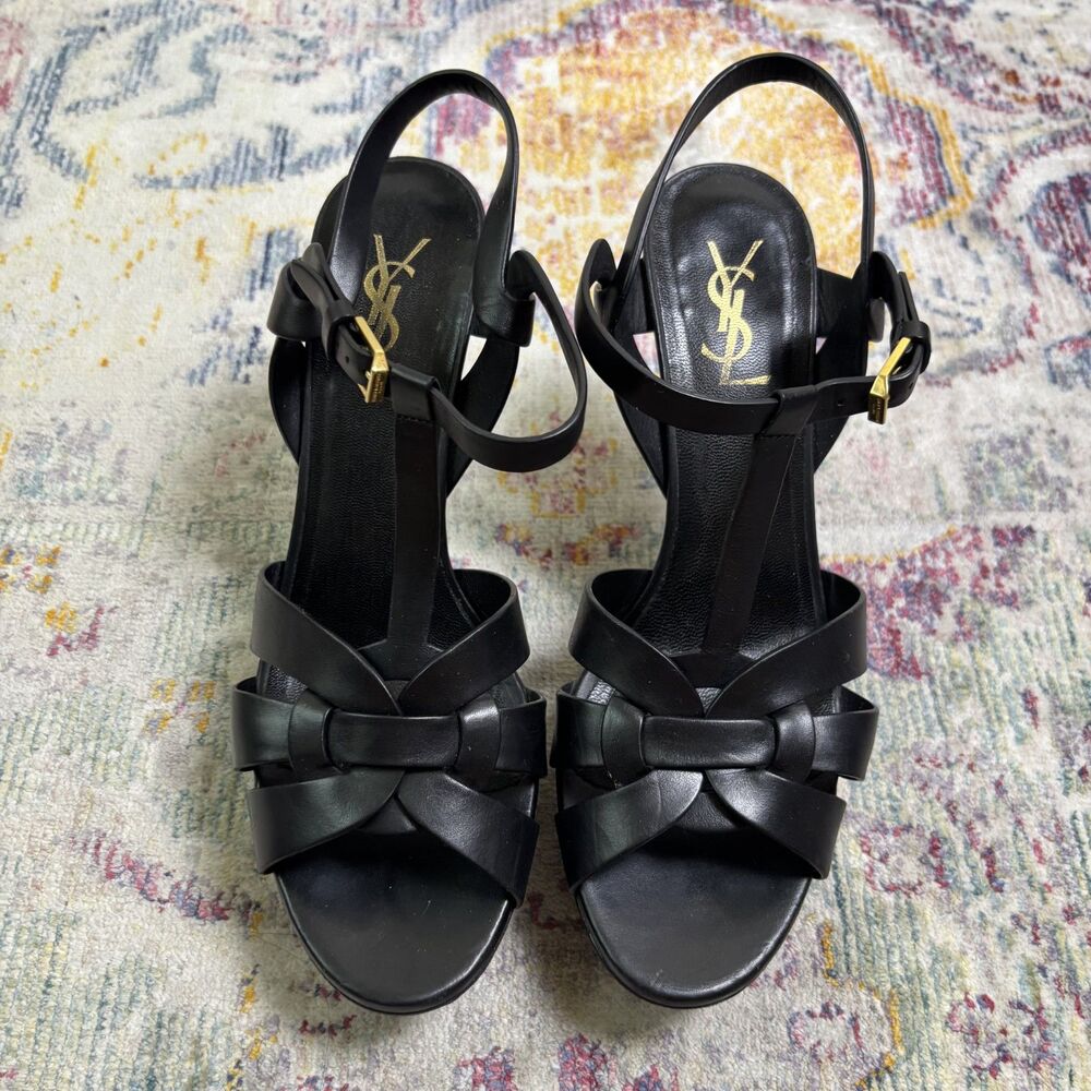 Saint Laurent Tribute Platform Sandals - Picture 11 of 13